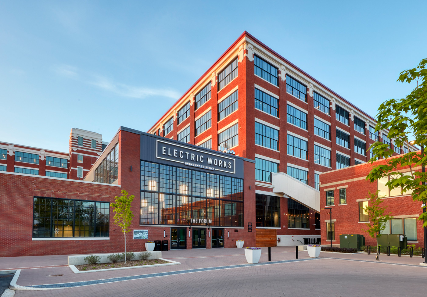 Exterior of The Forum at Electric Works